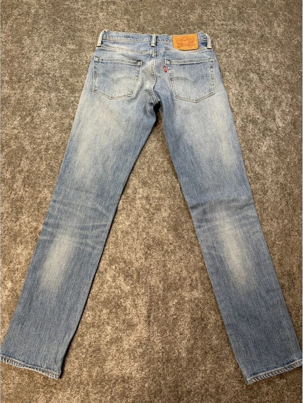 Levi’s 511 Men’s Slim Fit Jeans 28x32 Light Wash Blue Denim White Oak Cone Denim